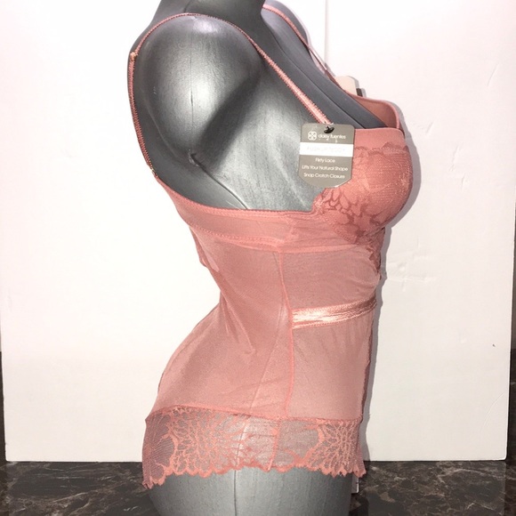 Daisy Fuentes Push Up Teddy Bodysuit Mesh & Lace.Size Medium. - Picture 10 of 15